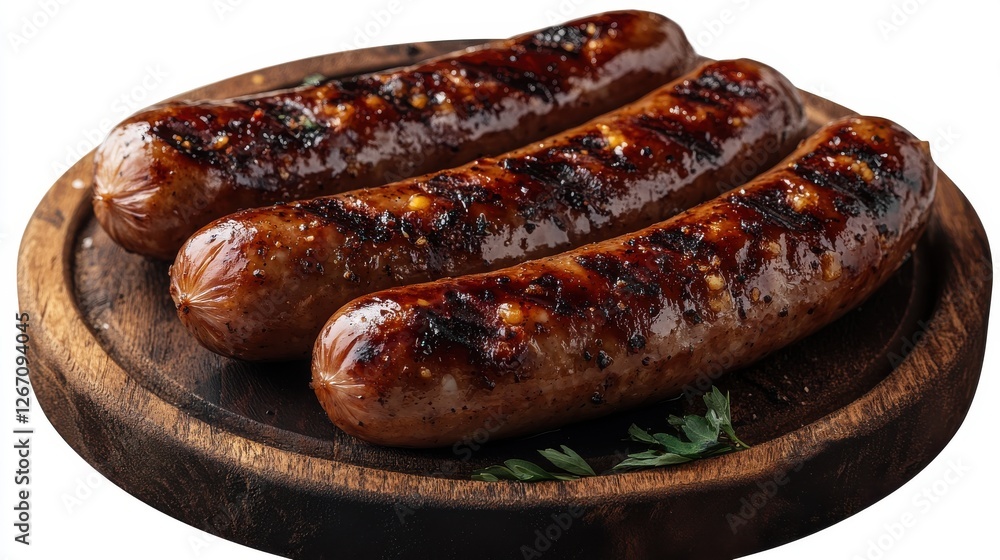 grilled sausages isolated on transparent background grilled sausages isolated on transparent background