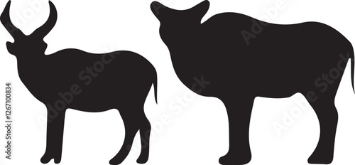 deer silhouette vector