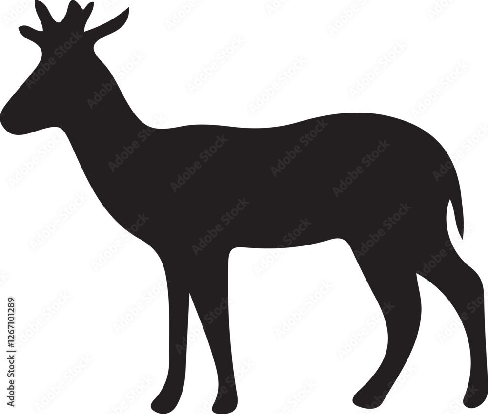 Fototapeta premium deer silhouette vector