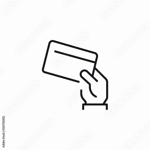 card usage icon sign vector