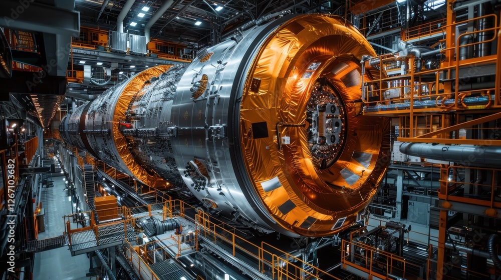 Upscale Industrial Facility with Advanced Technology and Complex Machinery Displaying Innovative Engineering Solutions Upscale Industrial Facility with Advanced Technology and Complex Machinery Displaying Innovative Engineering Solutions