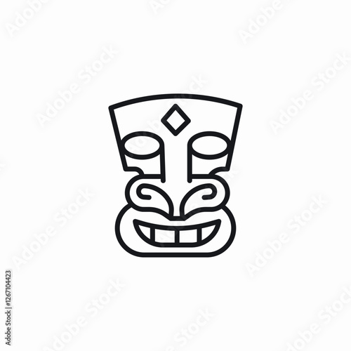 exhibit mask icon sign vector