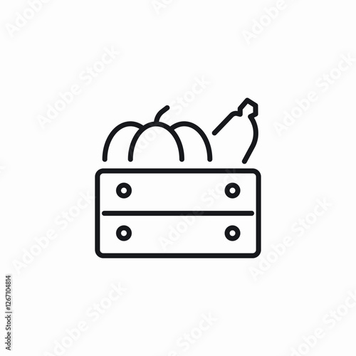 fruit rack icon sign vector