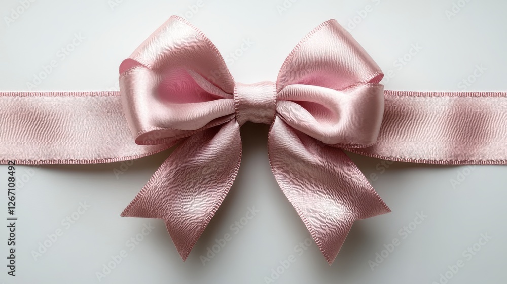 pink ribbon tied bow isolated on transparent background pink ribbon tied bow isolated on transparent background