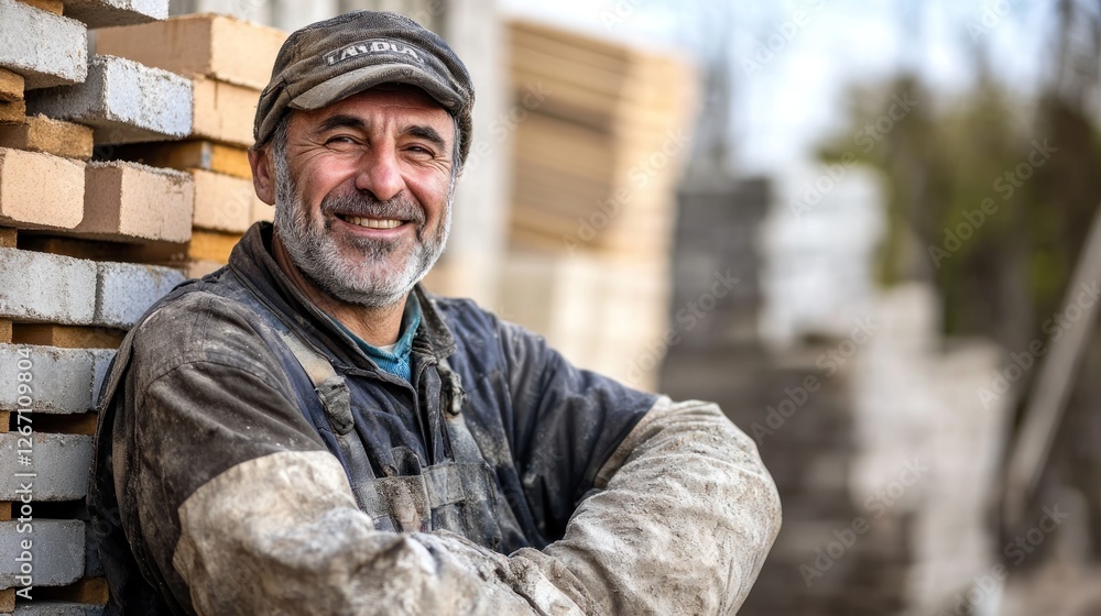 Portrait of a Smiling Construction Worker Portrait of a Smiling Construction Worker