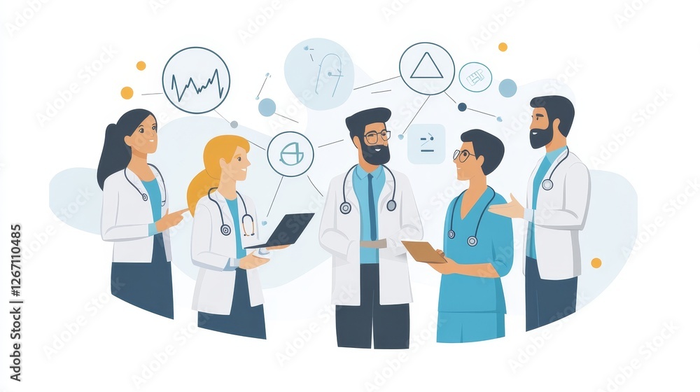 Medical Team Meeting Collaboration, Medical Team Meeting Collaboration,