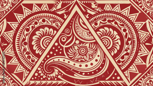 Paisley Pattern fabric abstract design backdrop background