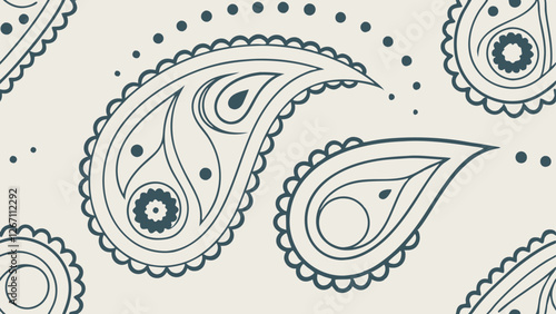Paisley Pattern fabric abstract design backdrop background