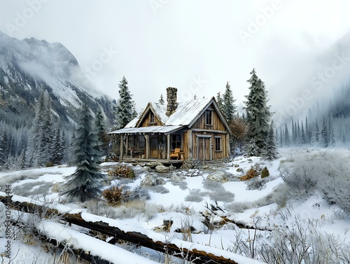 Alaskan Wilderness Cabin   A survivalist s dream photo