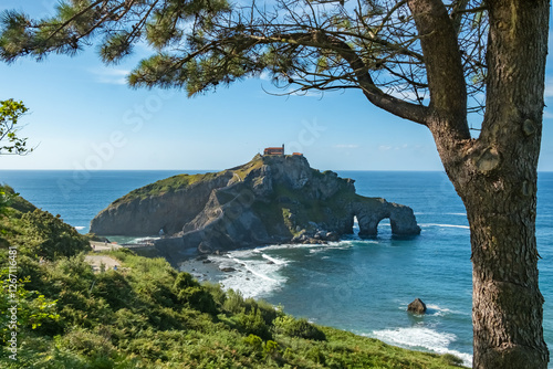 Obraz na płótnie San Juan de Gaztelugatxe, Basque Country, Spain w salonie