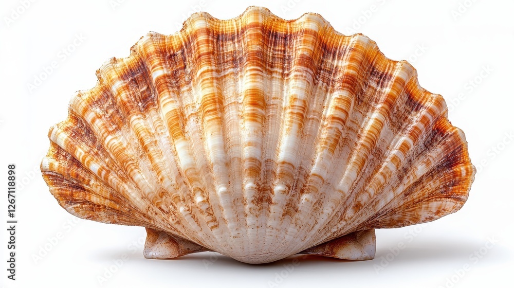 scallop shell isolated on transparent background scallop shell isolated on transparent background