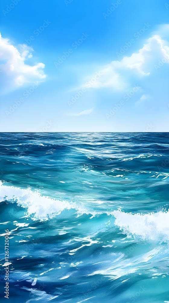Ocean Waves, Blue Sea, Summer Sky - Relaxing Nature Ocean Waves, Blue Sea, Summer Sky - Relaxing Nature