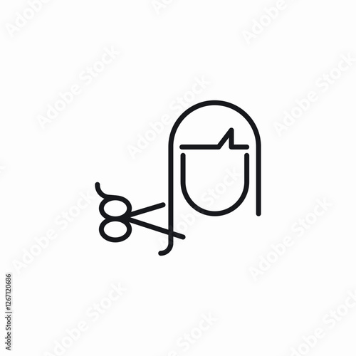 hair services icon sign vector