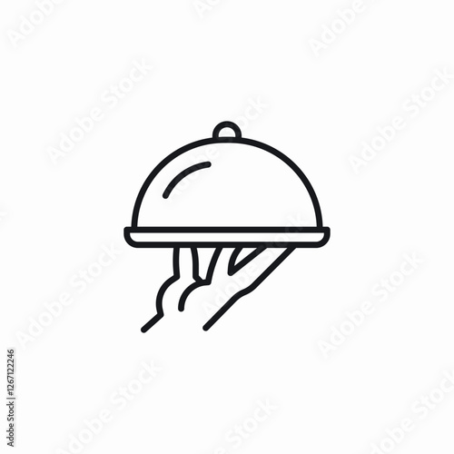 restaurant service icon sign vector