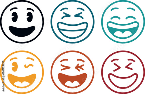 Emoji big set,Vector,black and white emoji,simple smiley face,minimalist emoticons,vector clipart,cute line art and fun chat stickers.