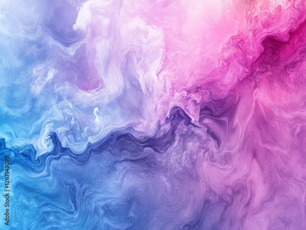 Abstract Swirls of Pink and Blue Dreamy Fluid Art Background Abstract Swirls of Pink and Blue Dreamy Fluid Art Background