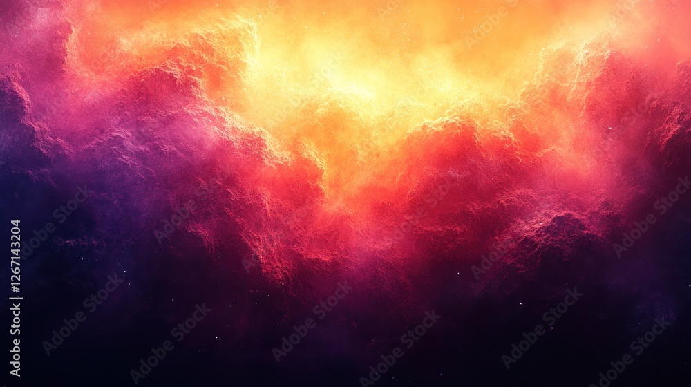 Cosmic Nebula: A Fiery Celestial Dance Cosmic Nebula: A Fiery Celestial Dance