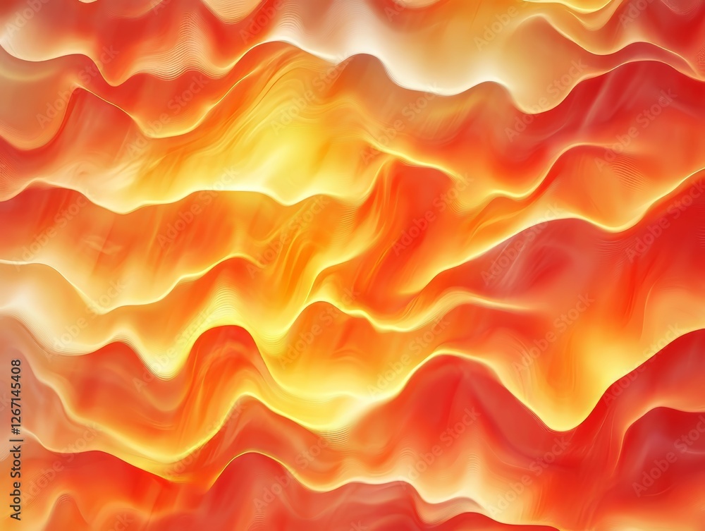 Fototapeta premium Abstract Orange and Yellow Wave Background Texture