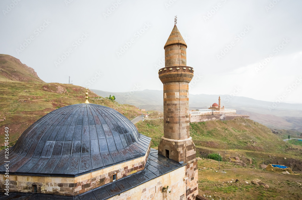 Ahmed-iHani tomb and mosque in Dogubeyazit, Turkey