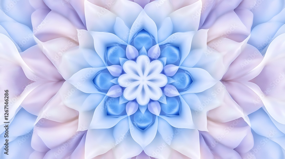 Fototapeta premium Abstract pastel floral mandala pattern