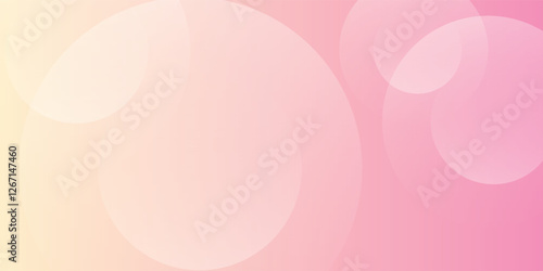 Minimalist banner background, pastel colorful, pink and yellow gradations