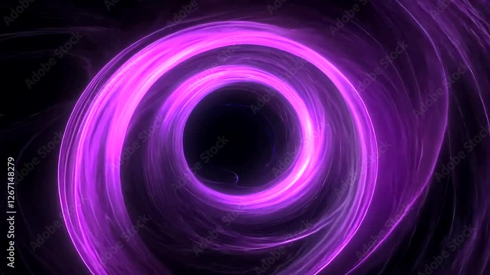 Vibrant purple vortex swirling into a dark void Vibrant purple vortex swirling into a dark void