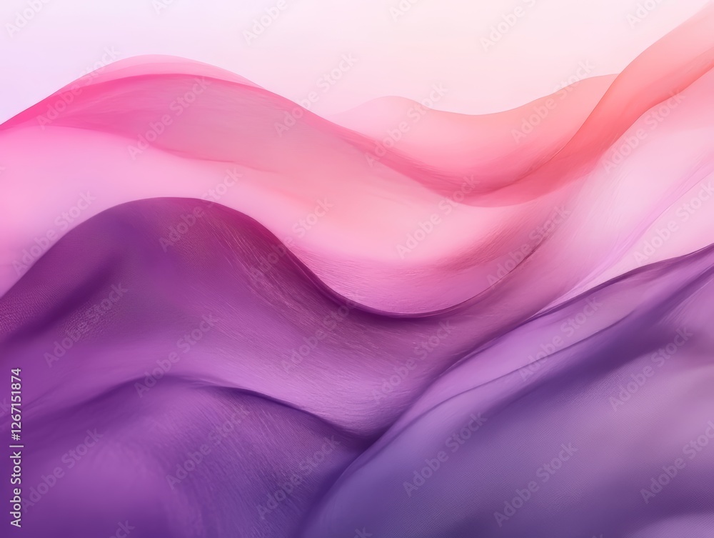 Fototapeta premium Abstract Pink and Purple Flowing Fabric Texture