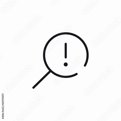 error search icon sign vector