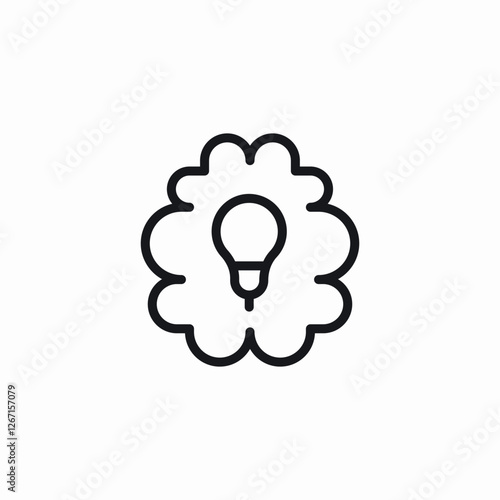 genius idea icon sign vector