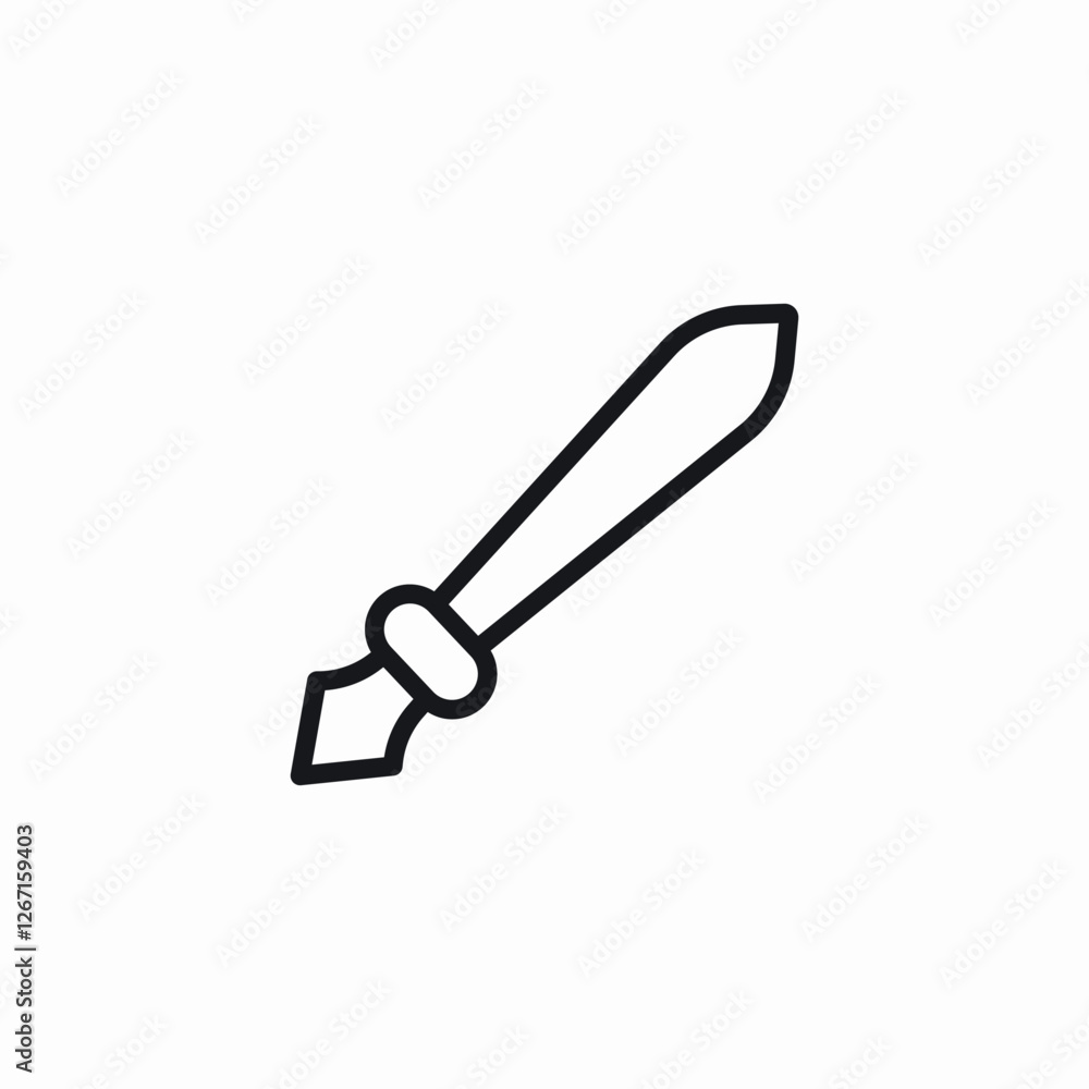 pointy pen icon sign vector pointy pen icon sign vector