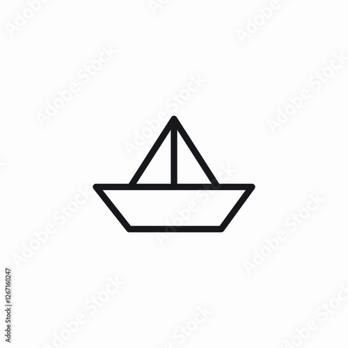 ship craft icon sign vector