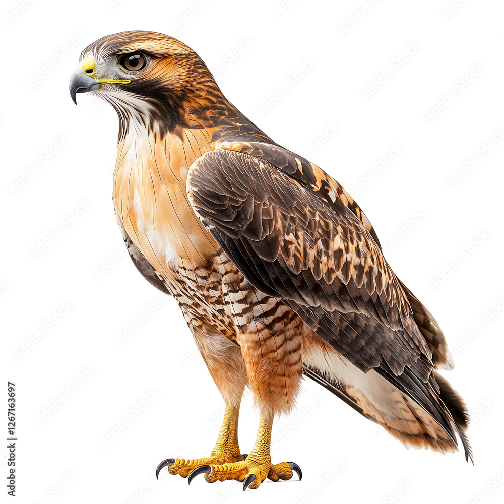 Majestic Red-tailed Hawk Isolated on Black bird wing wild eyes beak isolated on trnasparent background, png Majestic Red-tailed Hawk Isolated on Black bird wing wild eyes beak isolated on trnasparent background, png