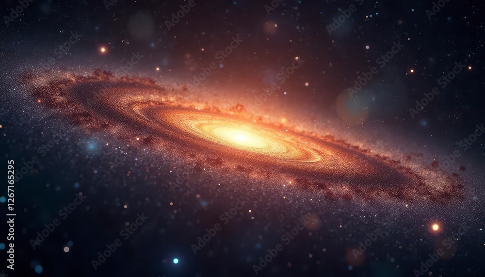 Spiral Galaxy in Deep Space Spiral Galaxy in Deep Space
