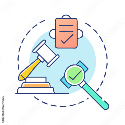 verdict icon, verdict vector illustration-simple illustration of verdict, perfect for verdict logos and icons