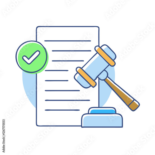 verdict icon, verdict vector illustration-simple illustration of verdict, perfect for verdict logos and icons