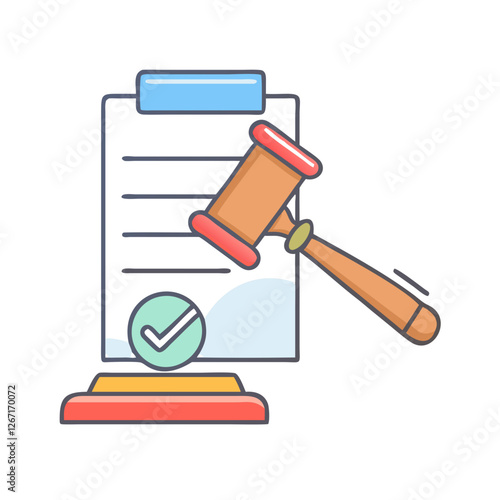 verdict icon, verdict vector illustration-simple illustration of verdict, perfect for verdict logos and icons