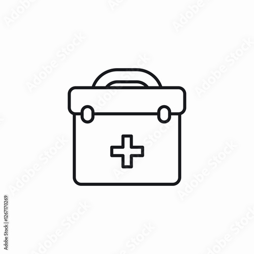 medical toolcase icon sign vector