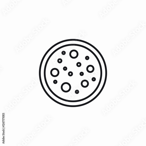 petri dish icon sign vector