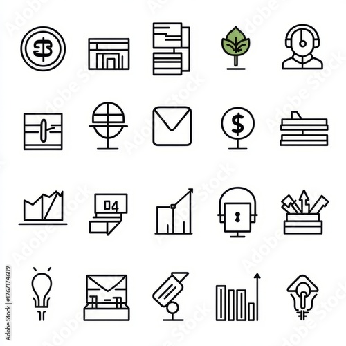 Icons graphic designer isolated with white background, editable stroke vector set of icons for web design