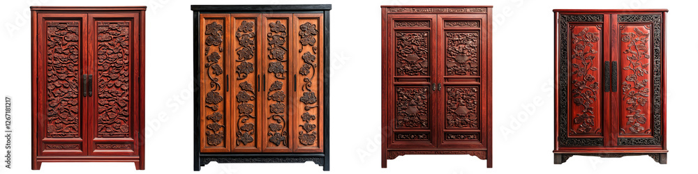 Beautifully crafted traditional Chinese wooden cabinet featuring intricate dragon carvings and ornate design showcasing the rich heritage and craftsmanship of Asian interior decor Beautifully crafted traditional Chinese wooden cabinet featuring intricate dragon carvings and ornate design showcasing the rich heritage and craftsmanship of Asian interior decor