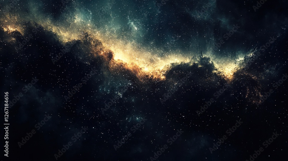 Fototapeta premium A highly detailed image of a meteor shower lighting up the night sky.