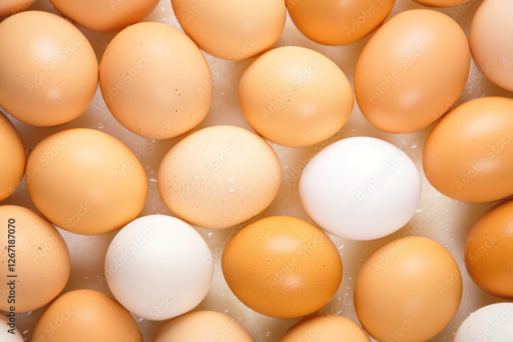 A lot of fresh eggs background A lot of fresh eggs background