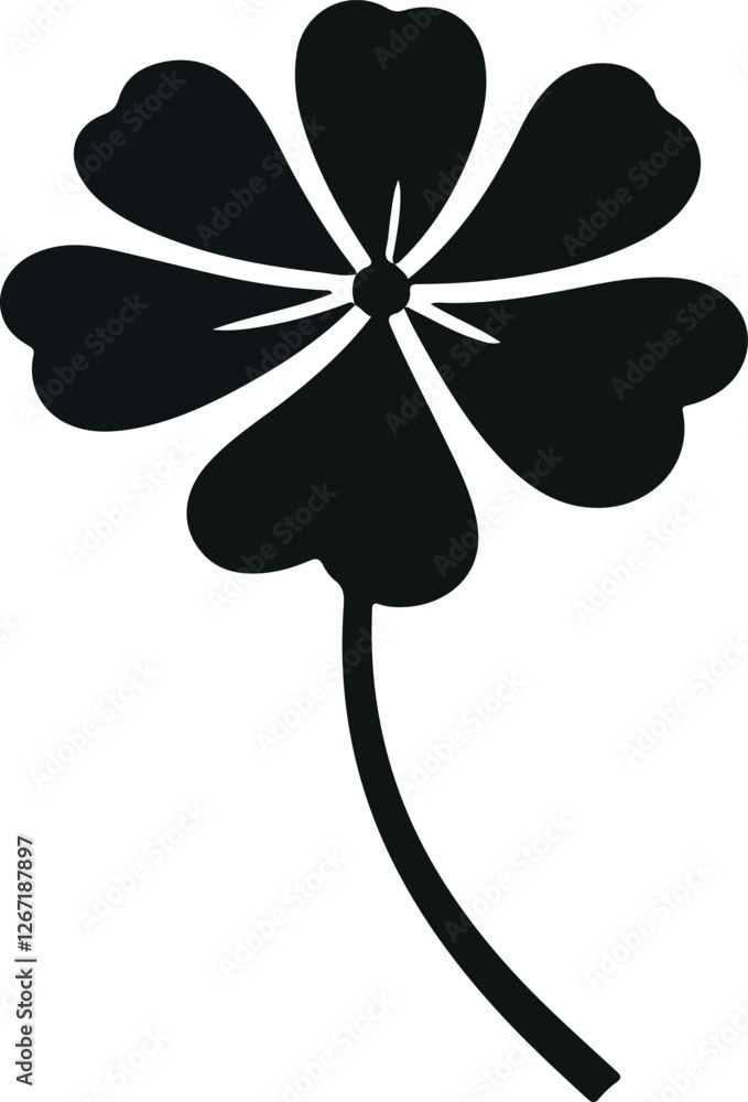 Flower vector silhouettes