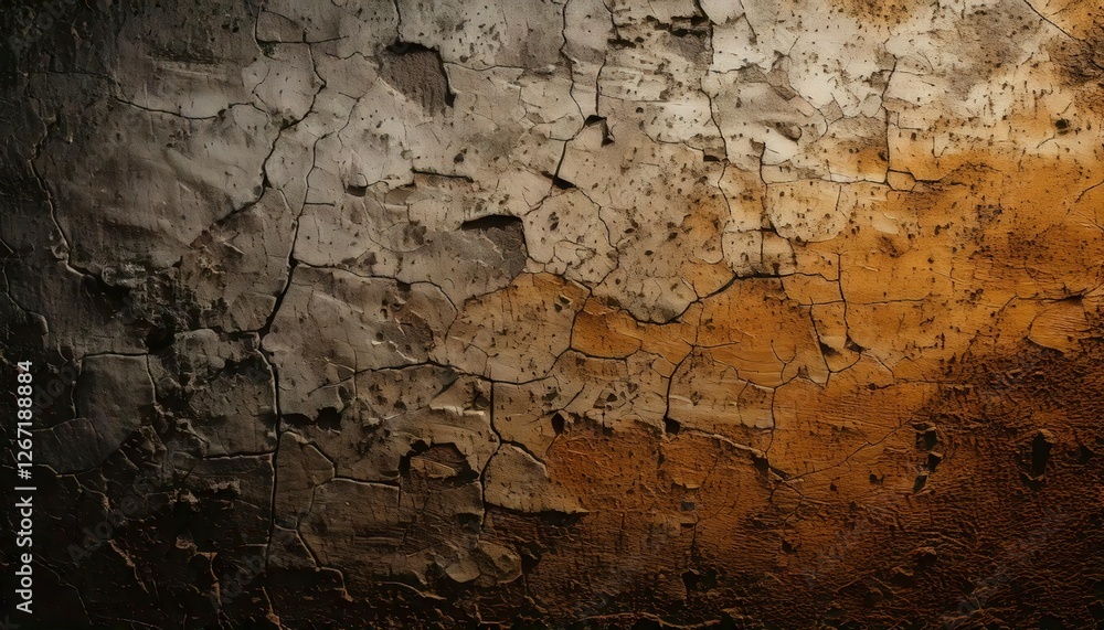 Obraz premium A highly textured grunge surface with visible grains of dirt, scratches, background
