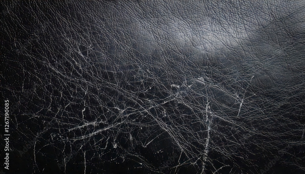 Fototapeta premium A leather-like grunge texture with scratches, creases, and worn-out areas creating an aged background