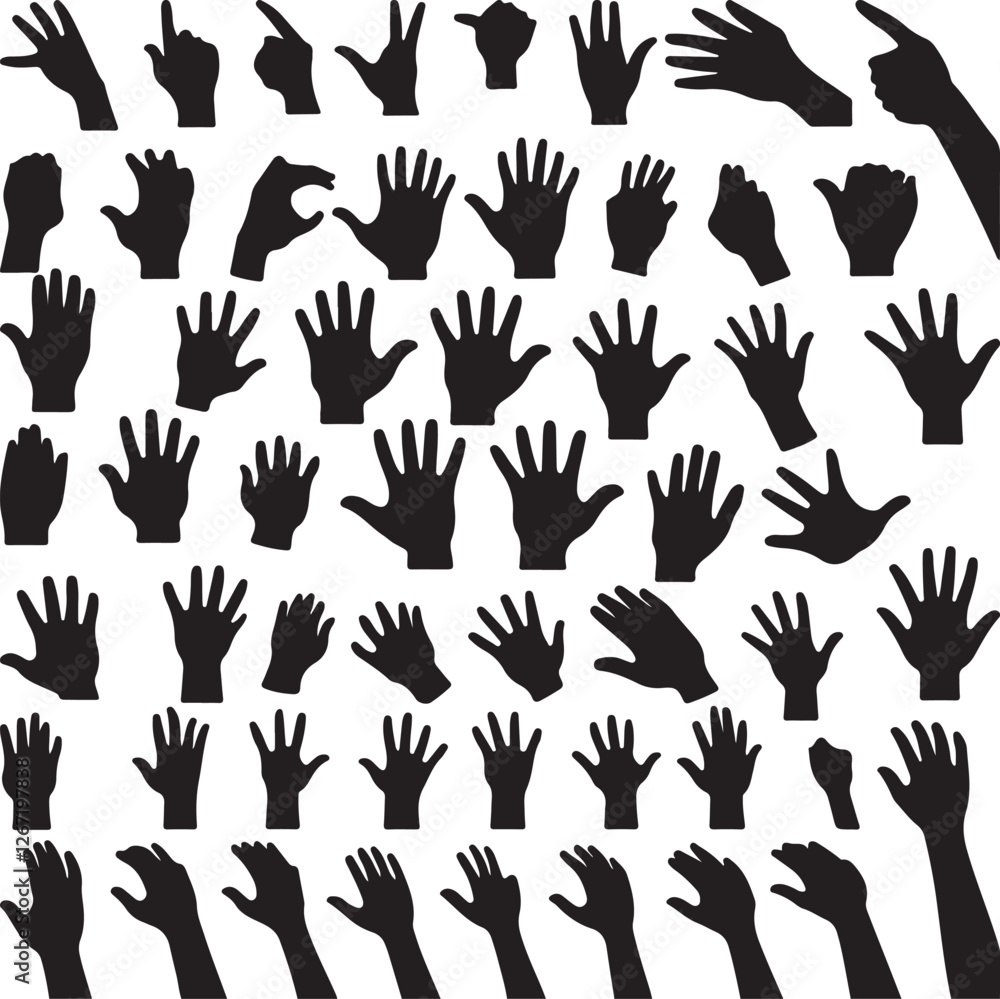 hand gestures vector