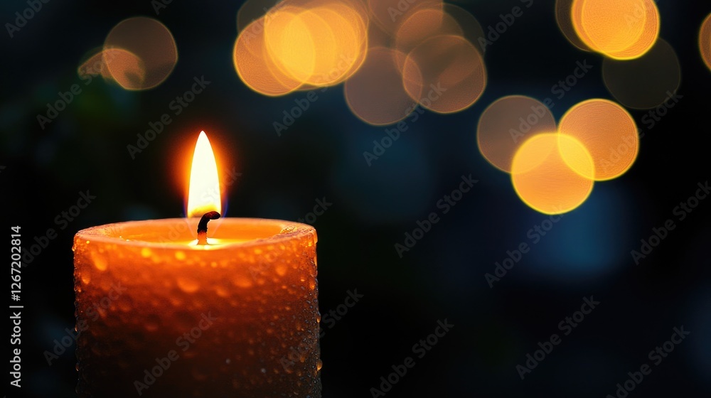 A candle flame flickering gently in the wind, symbolizing unwavering faith. A candle flame flickering gently in the wind, symbolizing unwavering faith.