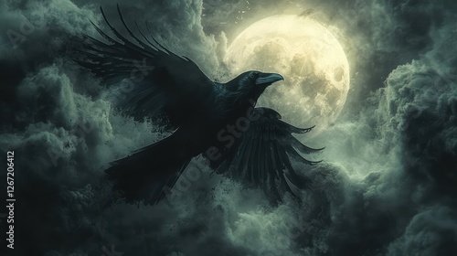 Raven's Night Flight: A Moonlit Mystery
