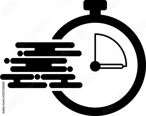 Fast Time Clock Icon