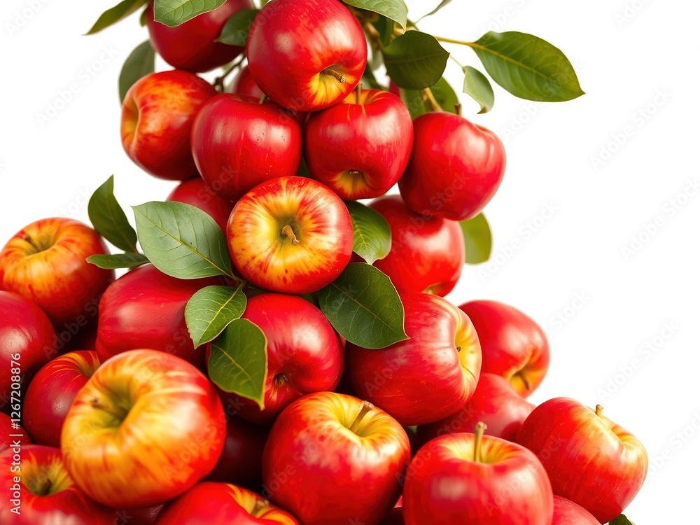 Market Delights: Vibrant Red Apples on Display Market Delights: Vibrant Red Apples on Display